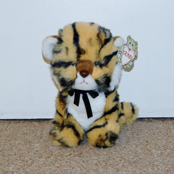 Vintage 1982 GUND 9" Tamba the Tiger Cub Plush Animal Brand New with Tags NWT - Picture 1 of 11